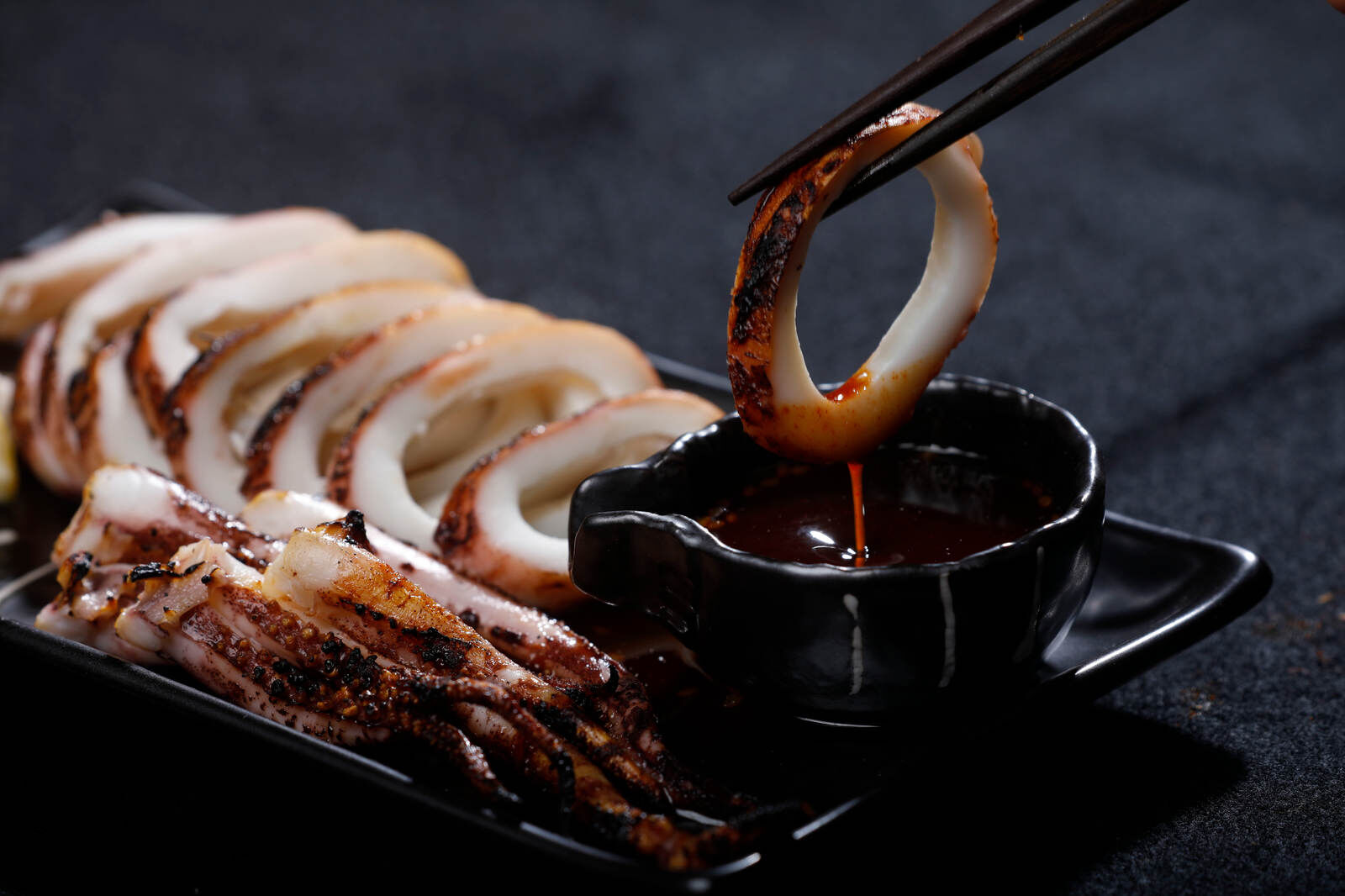 Whole grilled squid (copy) at Kuni's